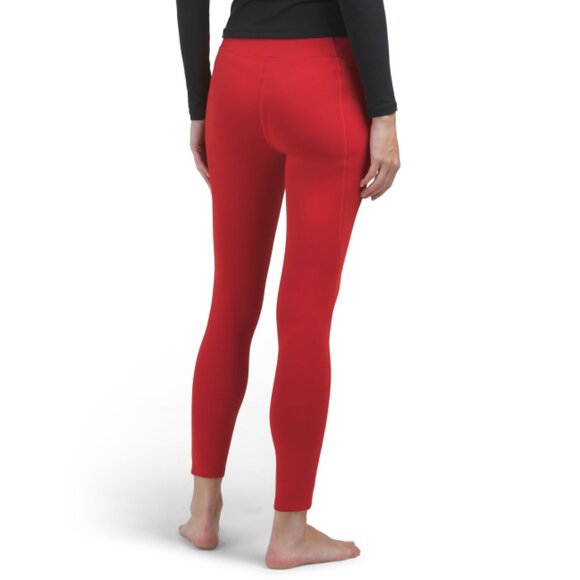 SPYDER Red Cold Gear Ankle Leggings - Picture 2 of 2